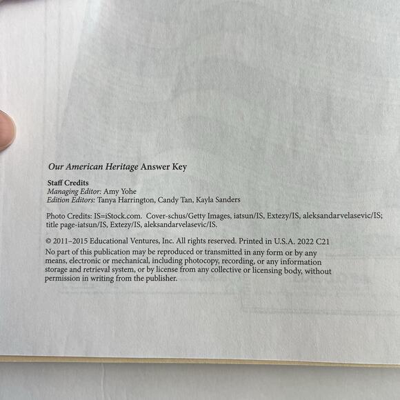 Abeka Grade 3 Our American Heritage Answer Key To Text Questions Homeschool - Picture 2 of 3